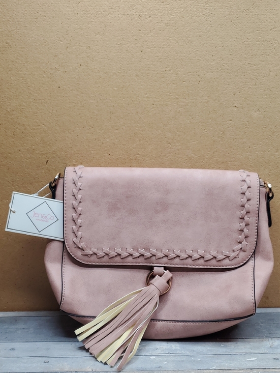 Jen & Co Handbags - Jen & Co Blush Pink Crossbody Bag with Tassel NWT